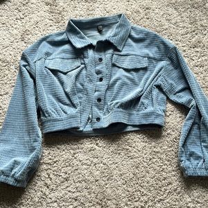 Cropped corduroy jacket